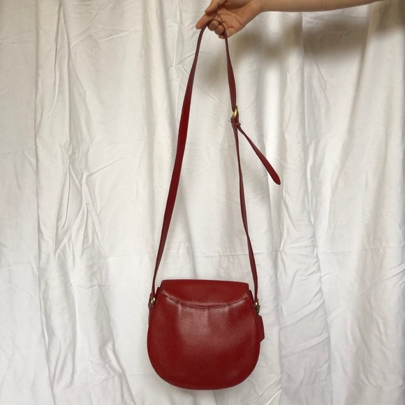Coach Red Genuine Leather Vintage Crossbody - Picture 2 of 6